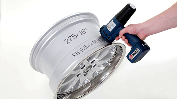 EBS手持噴碼機在汽車配件（鋼圈）上標識應(yīng)用